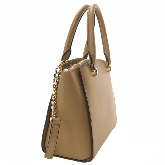 MICHAEL KORS Ellis SM Convertible Leather Satchel